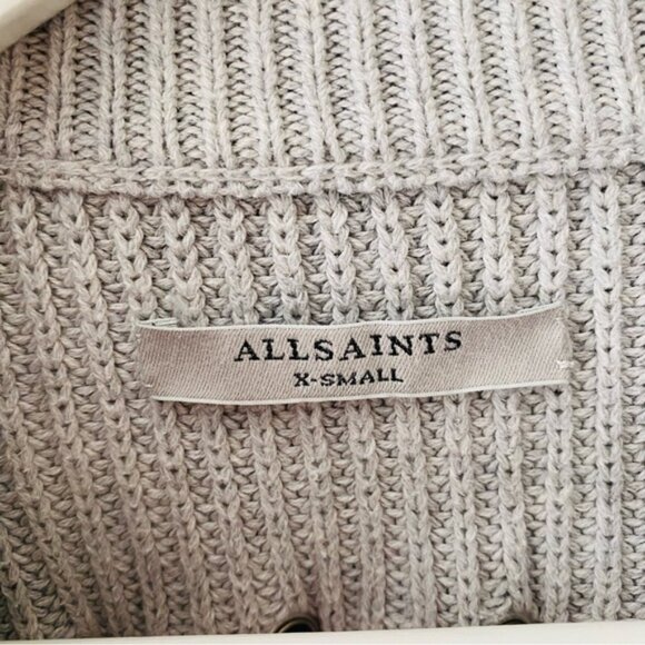All Saints Pullover Sweater Gray Sz XS - Picture 4 of 8